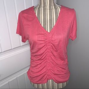 Derek Heart Cinched Front and Sides Top